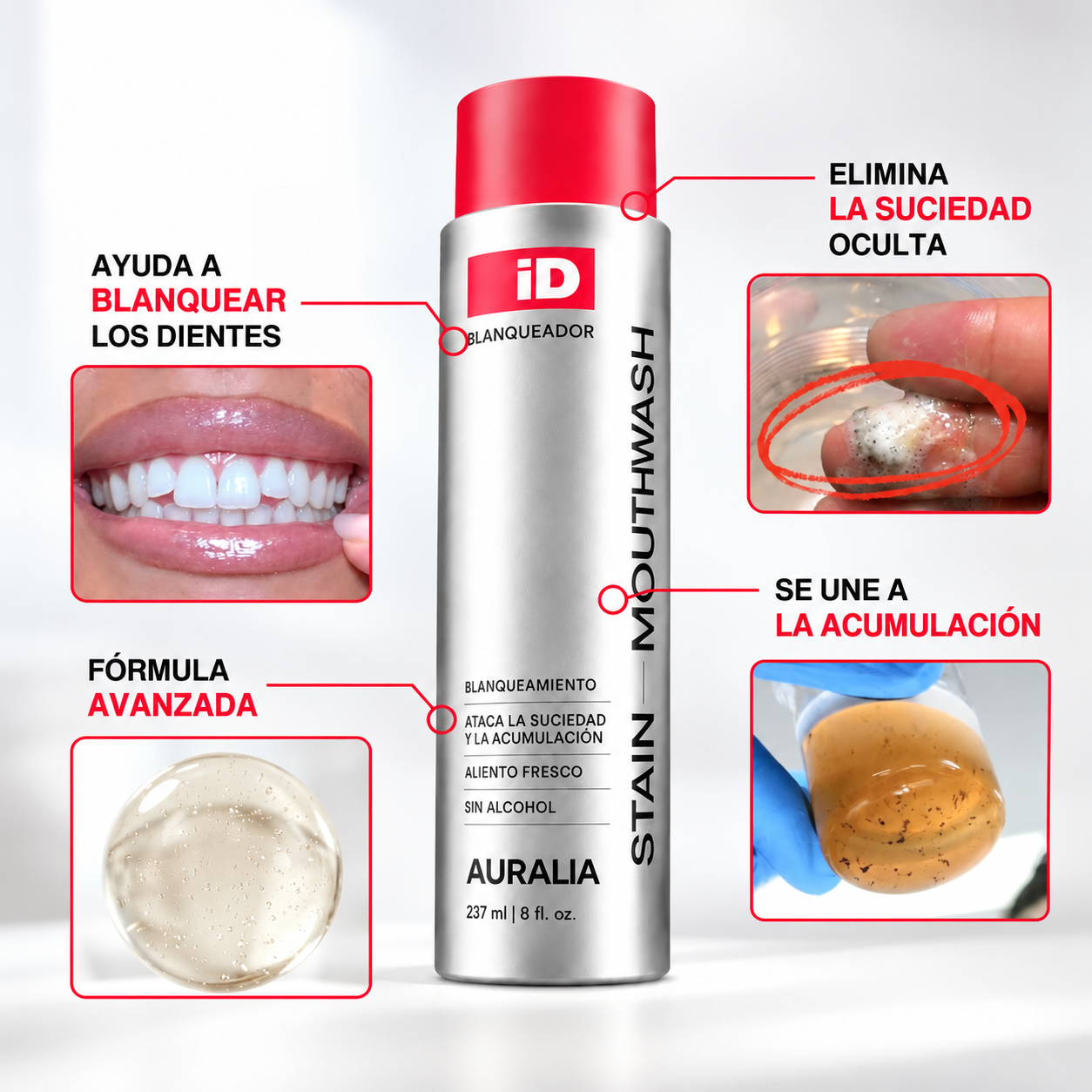 Auralia® Limpieza Profunda | Enjuague que Saca lo que tu Cepillo No Alcanza