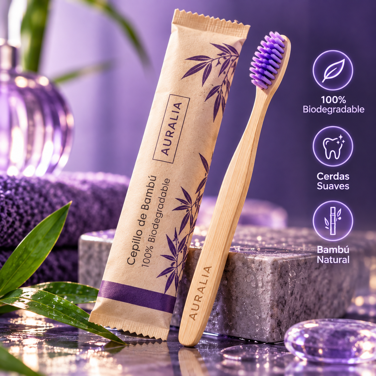 Auralia® Cepillo Dental de Bambú